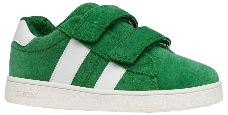 Geox J Eclyper Boy C Trainers, Green/White, 34 EU