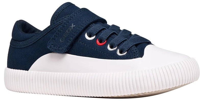 Geox J Tippeste Boy B, Sneakers, Navy Blue and White, 35 EU - Image 1