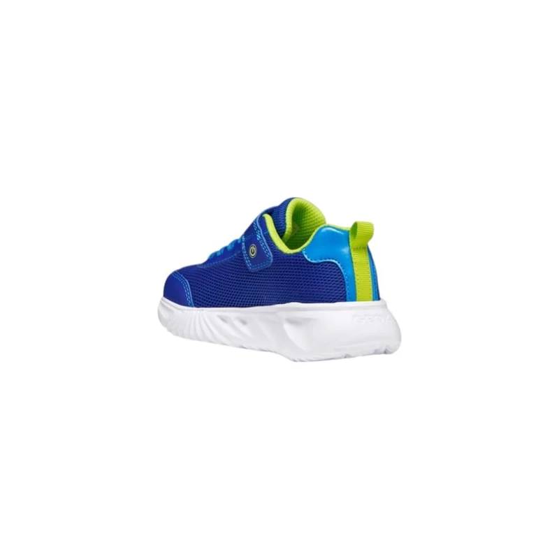 Geox J Assister Boy C Sneaker, Royal Lime, 2.5 UK