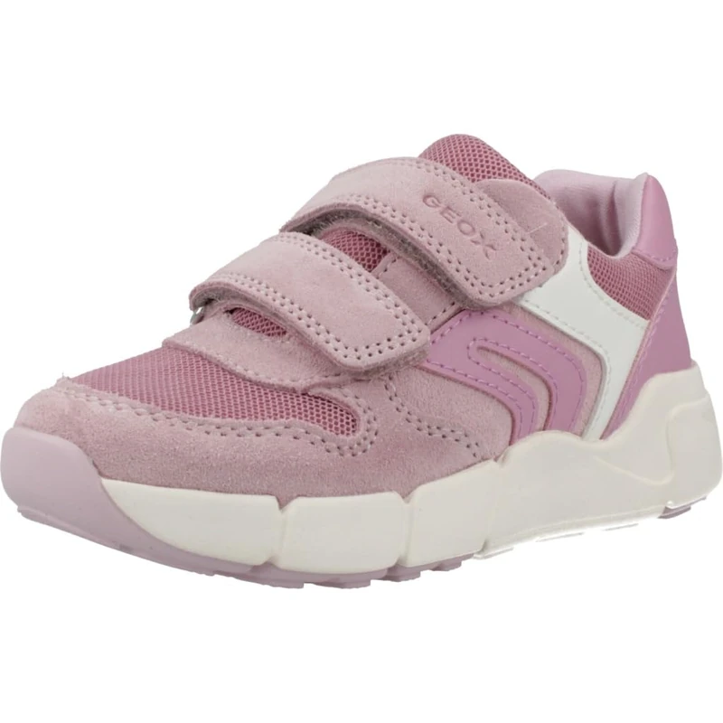Geox Boys' Girls' B Flexyper Mini Girl Trainers, Rose/DK Pink, 25 EU