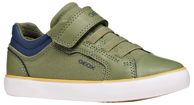 Geox J GISLI Boy A Trainers, LT Green/Navy, 39 EU