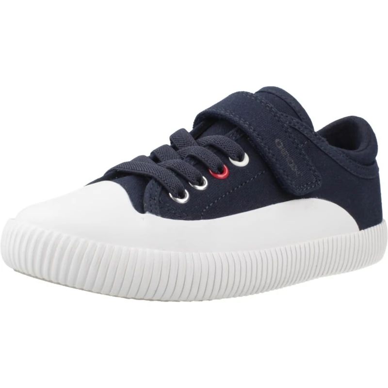 Geox Boy's J Tippeste B Sneaker, Navy Blue White, 1 UK - Image 1