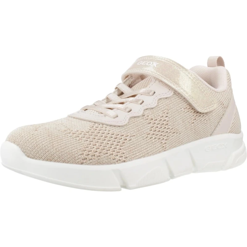 Geox J Aril Girl B SneakersGirls, Light Beige, 8.5 UK