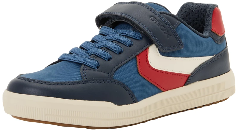 Geox J Arzach Boy A Sneaker, Avio Red, 5 UK - Image 1