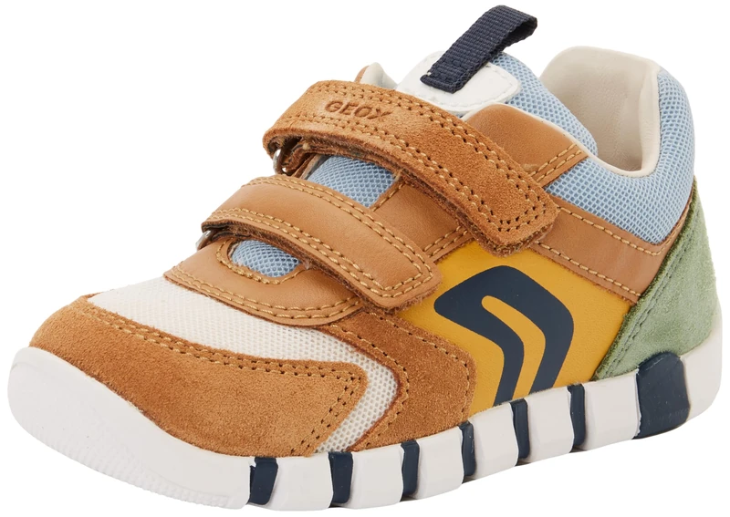 Geox B IUPIDOO Boy D Trainers, Caramel/Ochre, 25 EU