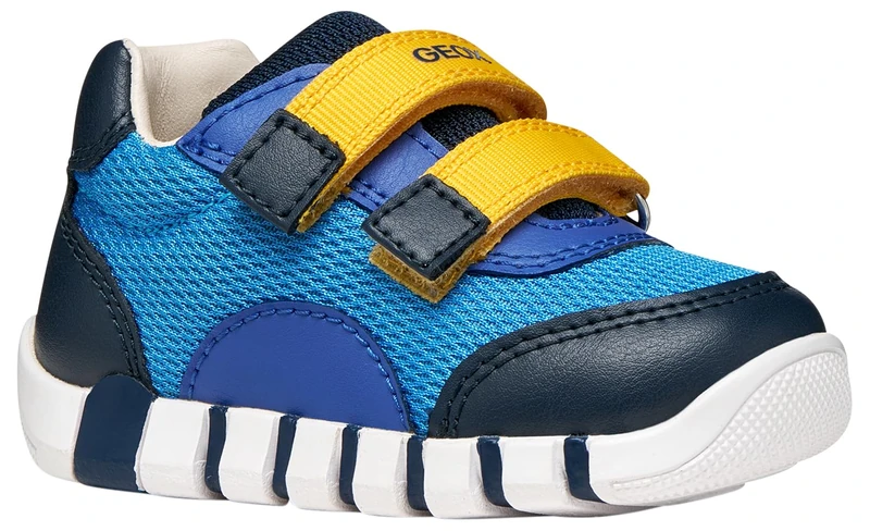 Geox Baby Boys' B IUPIDOO Boy C Trainers, Azure/Navy, 18 EU - Image 1