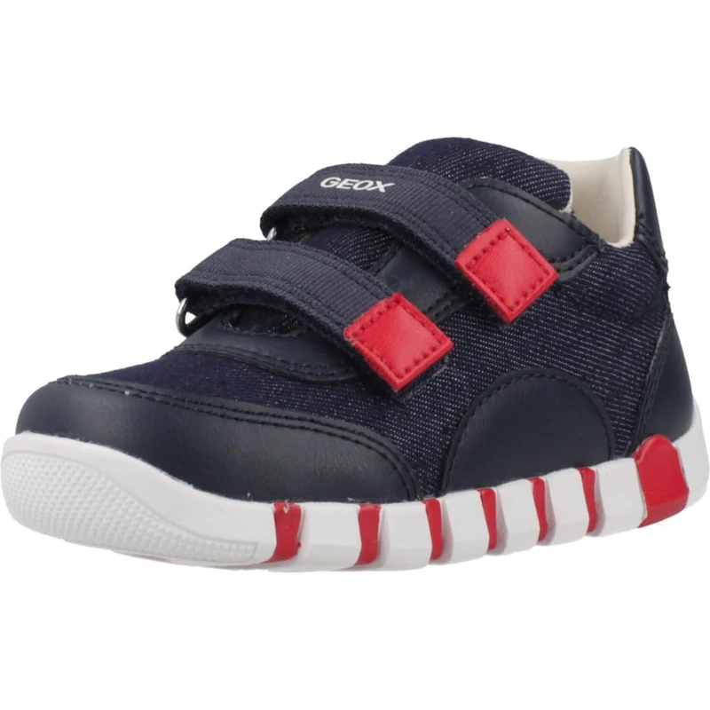Geox B Iupidoo Boy C, Sneakers, Red Navy, 8.5 UK