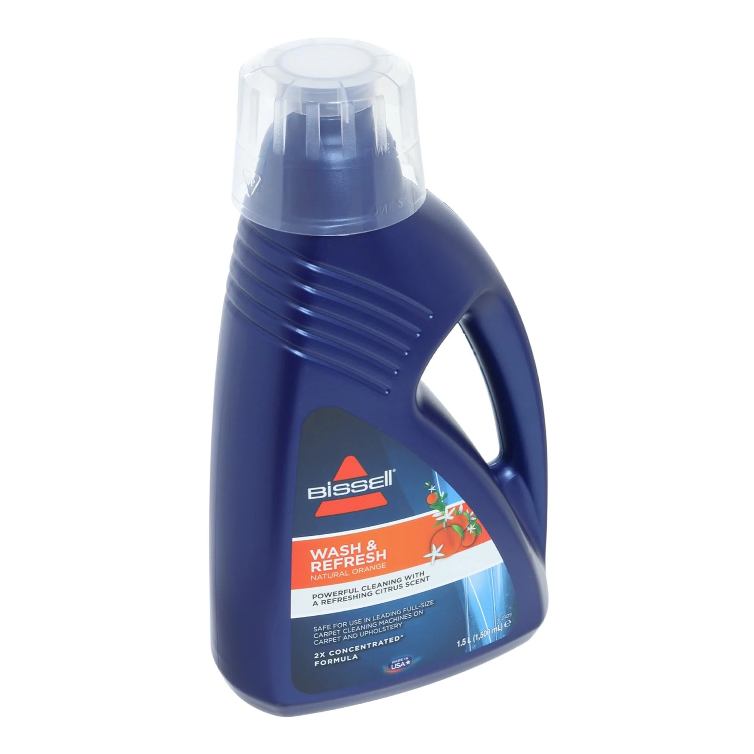 Wash & Refresh Citrus Carpet Cleaner Solution 1.5L Deep Cleaning Formula for Bissell DC100, SC100 & Upright Carpet Machines 1146E