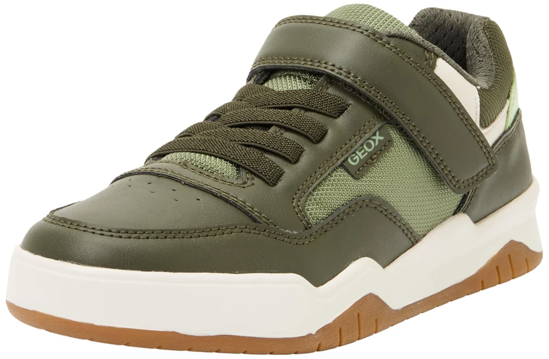Geox J Perth Boy E Trainers, Military, 39 EU