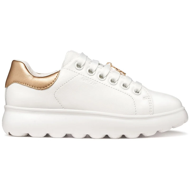 Geox J PUFFYPOP Girl A Trainers, White/LT Rose, 28 EU / 10 UK