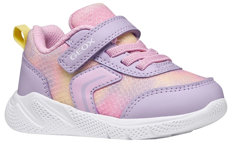 Geox Boys Girls B Sprintye Girl D Trainers, LT Lilac/Pink, 25 EU