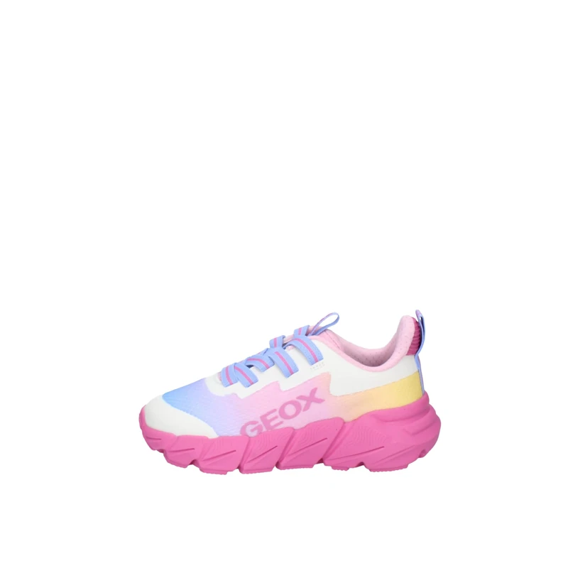 Geox J FLEXYPER Fast Girl Trainers, Fuchsia/Multicolour, 30 EU