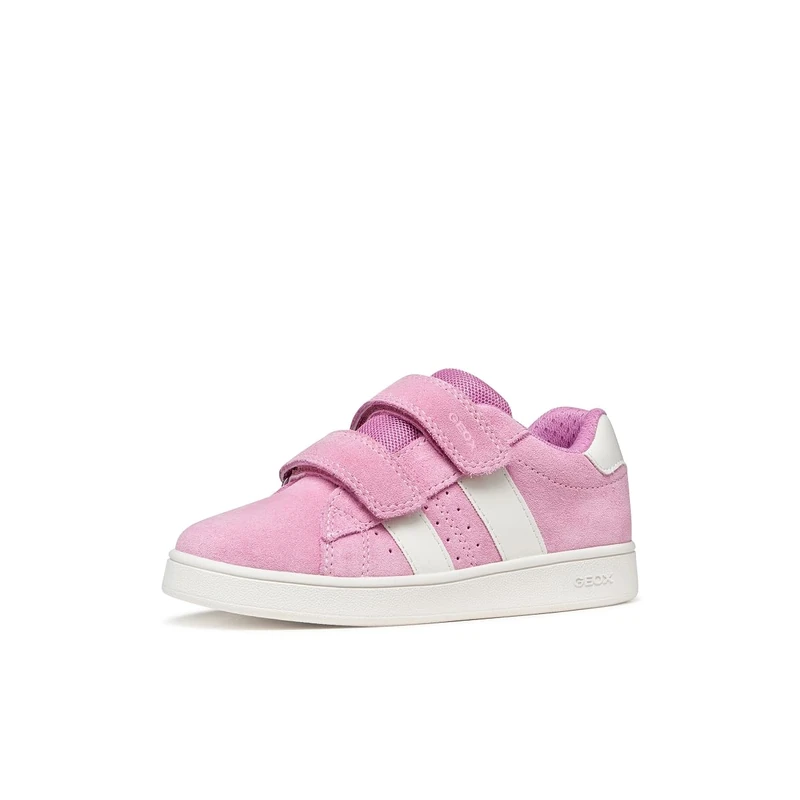 Geox Girl's J Eclyper Sneaker, Dk Pink White, 1.5 UK - Image 1