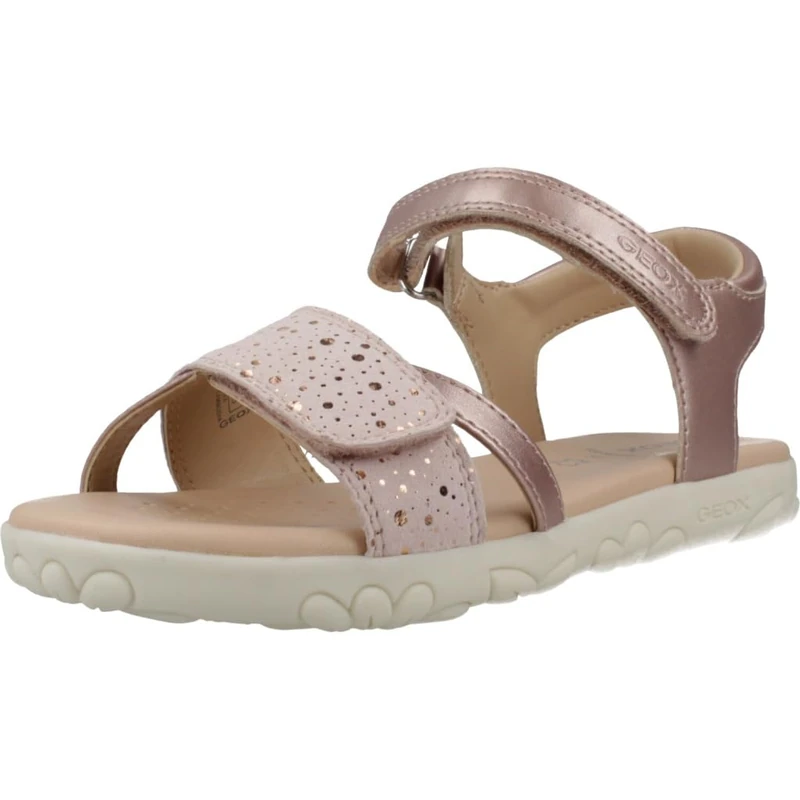 Geox J Sandal Haiti Girl, Light Pink, 11 UK Child