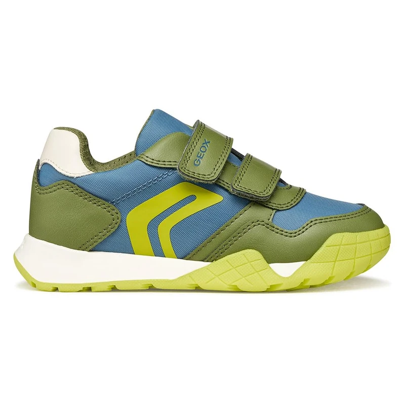 Geox J RANN-E Boy A Trainers, AVIO/LT Green, 28 EU