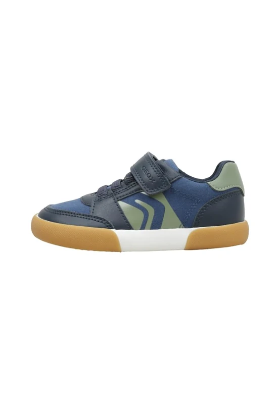 Geox B GISLI Boy A Trainers, Navy/Olive, 26 EU