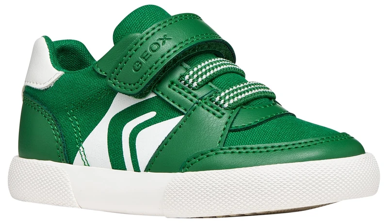 Geox B GISLI Boy A Trainers, Green/White, 27 EU