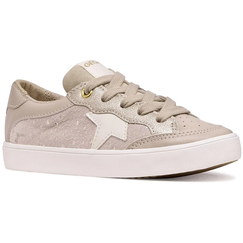Geox J GISLI Girl C Trainers, Beige, 33 EU