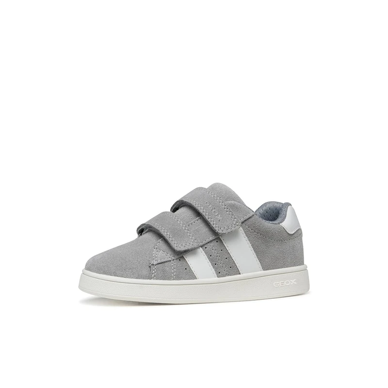 Geox J Eclyper Boy C Trainers, Grey/White, 38 EU