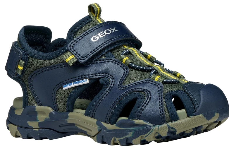 Geox J Borealis Boy C Sandal, Navy/Military, 41 EU