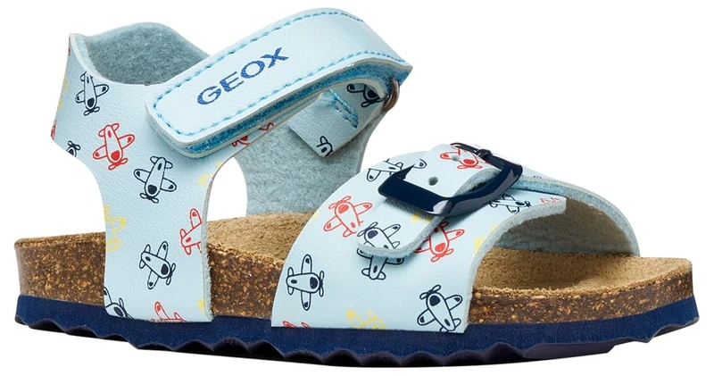Geox B Chalki Boy Sandal, LT Blue, 25 EU