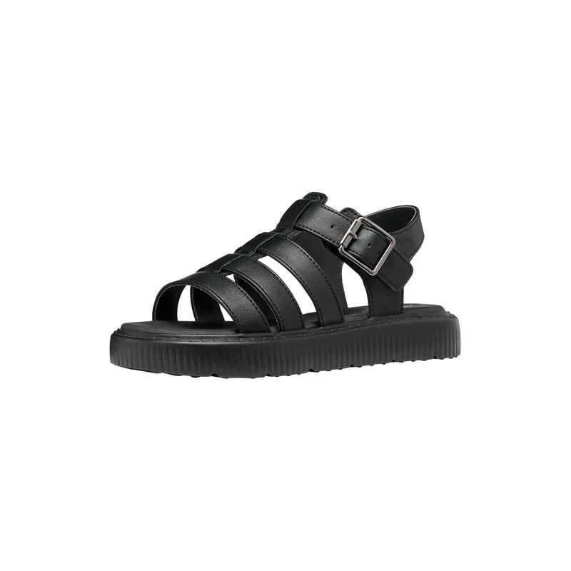 Geox J Kodette Gir Sandal, Black, 39 EU