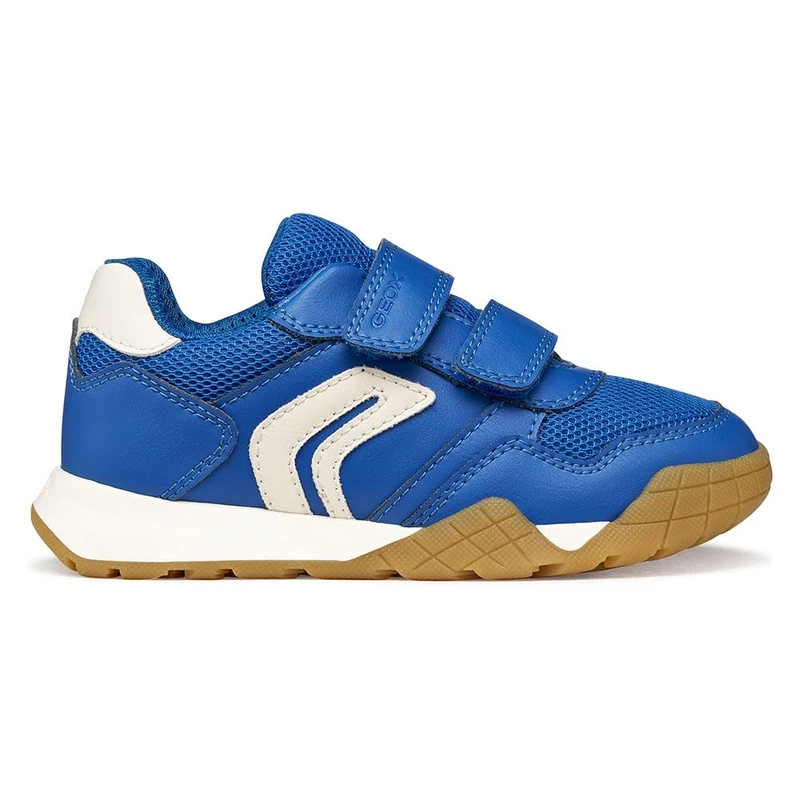 Geox J RANN-E Boy A Trainers, Royal/LT Ivory, 35 EU