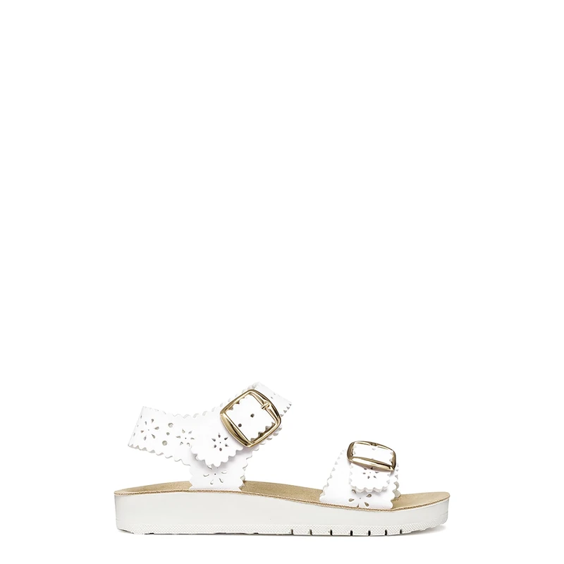 Geox J COSTAREI GI Sandal, White, 38 EU