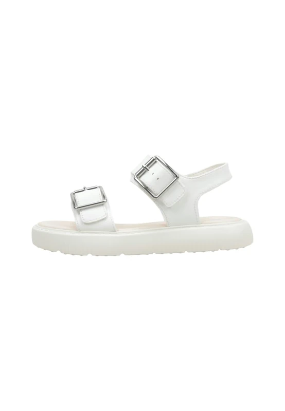 Geox J KODETTE Gir Sandal, White, 37 EU