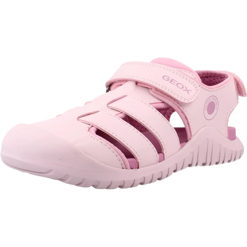 Geox Girl's J S. Fusbetto Pro Gi Sandal, Pink Dk Pink, 25 EU