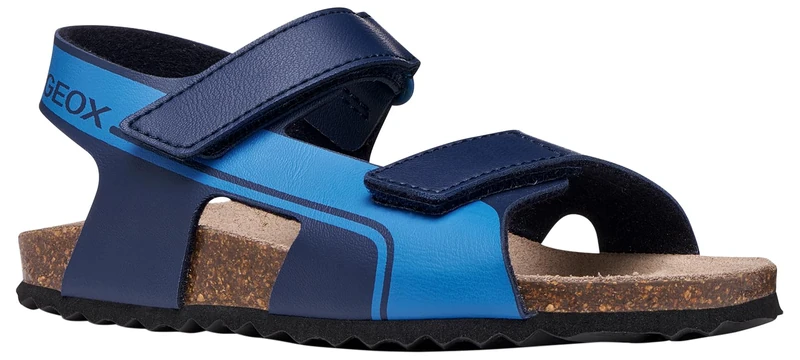 Geox J Ghita Boy D Sandal, Navy/Azure, 33 EU