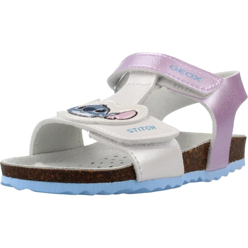 Geox Boy Girl B Sandal Chalki Girl, Silver Sky, 9 UK
