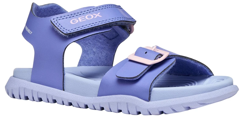 Geox J Sandal Fusbetto Gi, Dk Lilac Pink, 11 UK Child