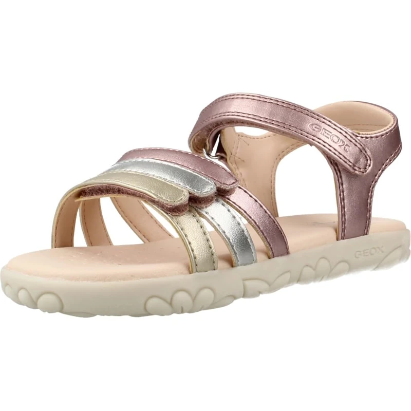 Geox Girl's J Sandal Haiti, Old Rose Gold, 13 UK