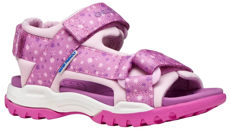 Geox J Borealis Girl A Sandal, Pink Purple, 10 UK Child