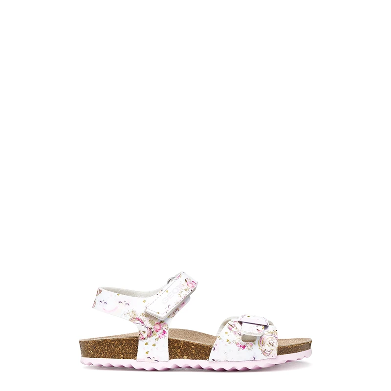 Geox J Adriel Girl C Sandal, Crystal/Pink, 38 EU
