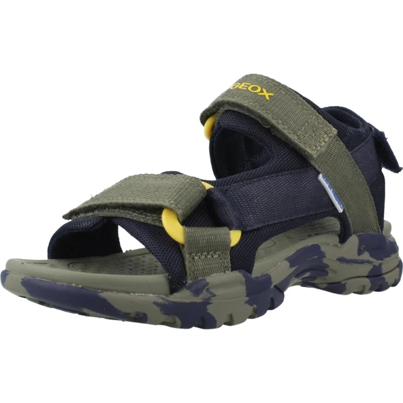 Geox J Borealis Boy E Sandal, Navy Military, 11 UK Child