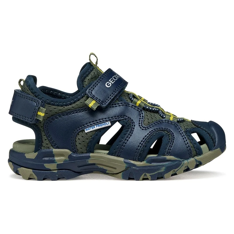 Geox J Borealis Boy C Sandal, Navy/Military, 30 EU