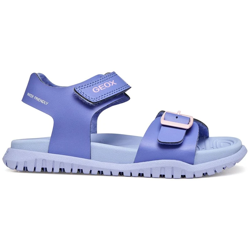 Geox J FUSBETTO GI Sandal, DK Lilac/Pink, 38 EU
