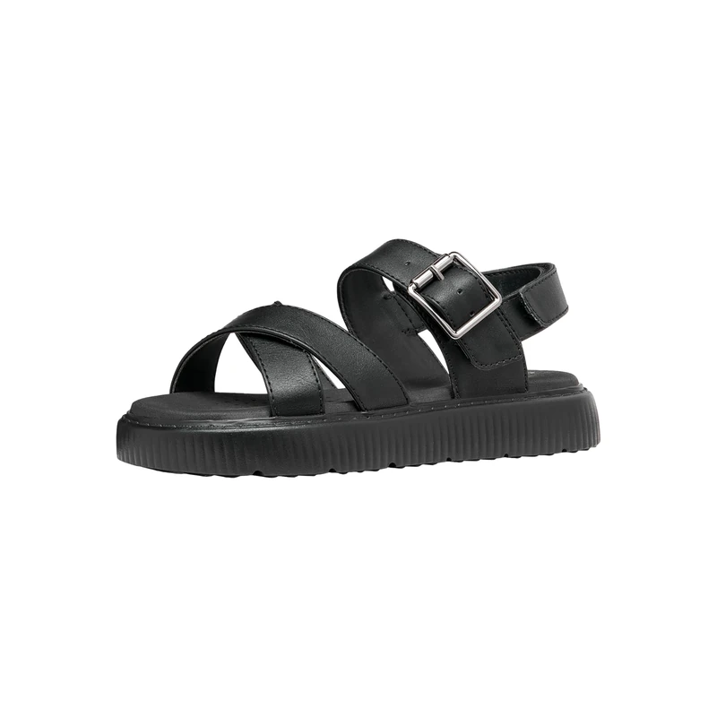 Geox J Kodette Gir Sandal, Black, 39 EU