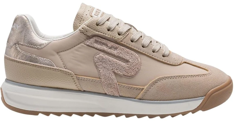 Replay Women's GWSIC Trainers, 1199 Beige Platinum, 36 EU