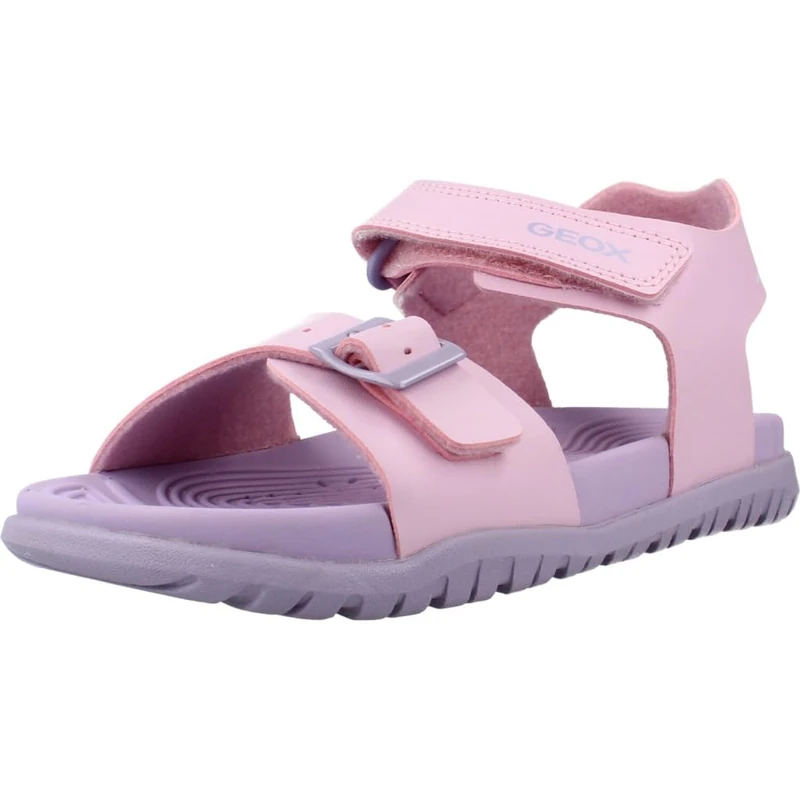 Geox Girl's J Sandal Fusbetto Gi, Pink Lilac, 33 EU