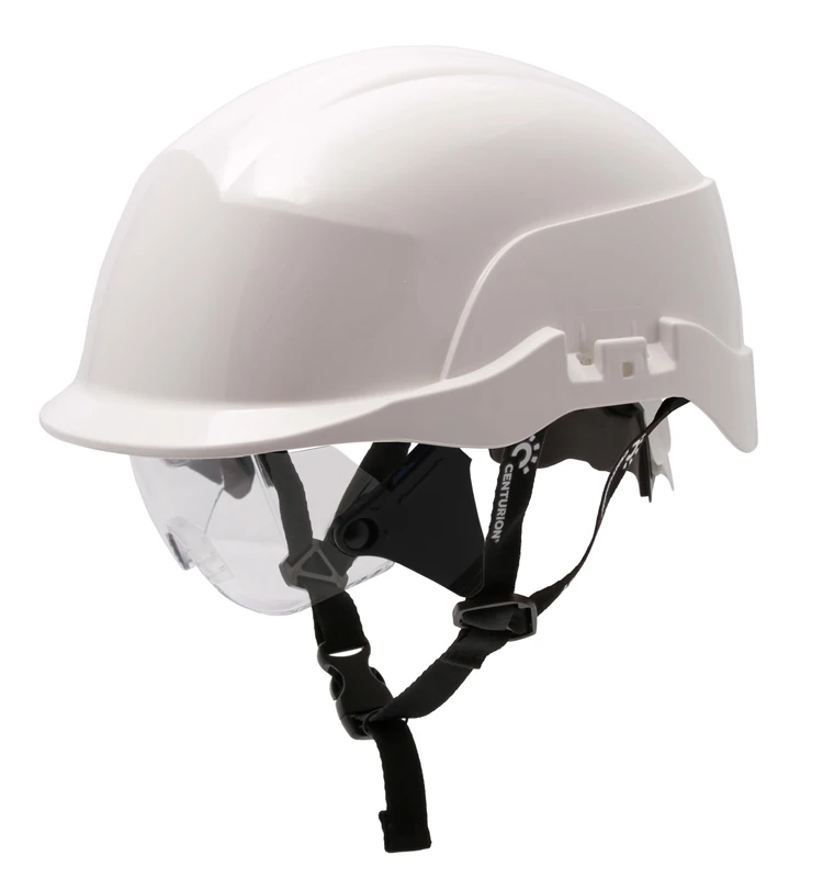 Centurion Safety Helmet – Hard Hat with Eye Protection - Spectrum Secureplus Industrial Helmet -Unvented