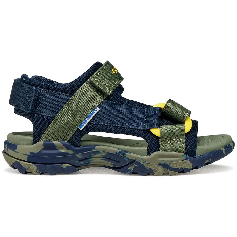 Geox J Borealis Boy E Sandal, Navy/Military, 25 EU