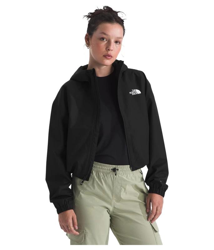 The North Face Women's Quest Mono Cropped Jacket, Tnf Black, XXL