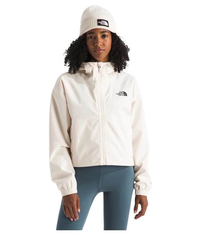 The North Face Women's Quest Mono Cropped Jacket, White Dune, S
