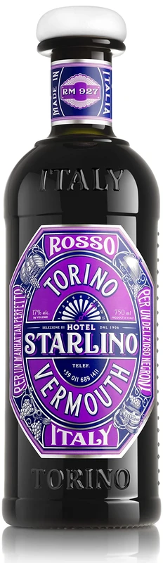 Hotel Starlino Rosso Torino Vermouth, 75 cl (1 bottle) (Pack of 6)