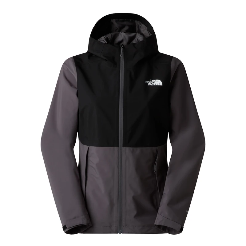 The North Face Women's Odles Rain Jacket, Anthracite Grey/Tnf Bla, M
