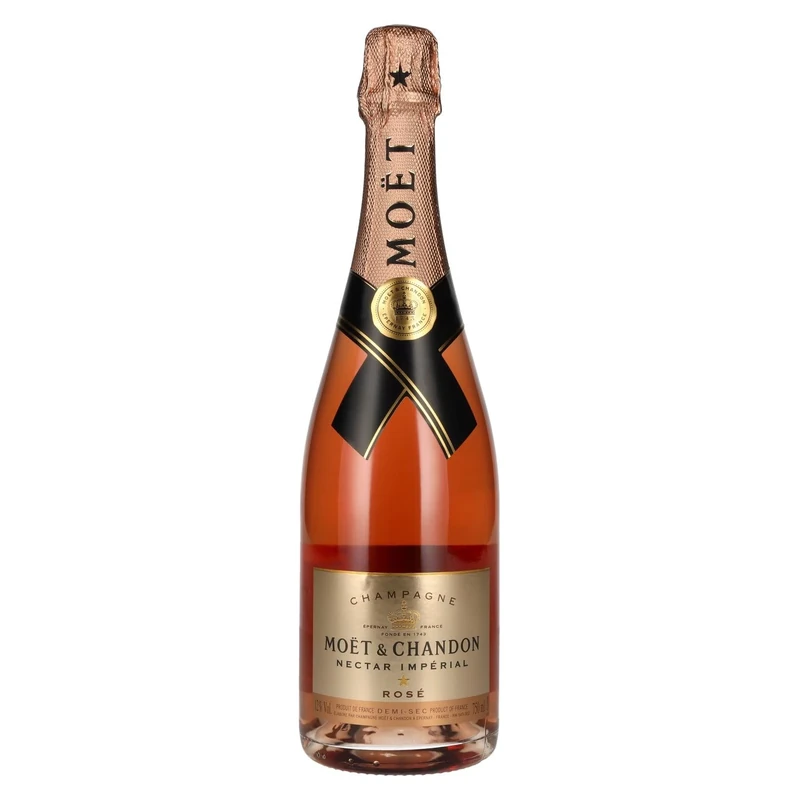 Moët & Chandon Nectar Impérial Rosé Champagne, 75cl (Pack of 6)