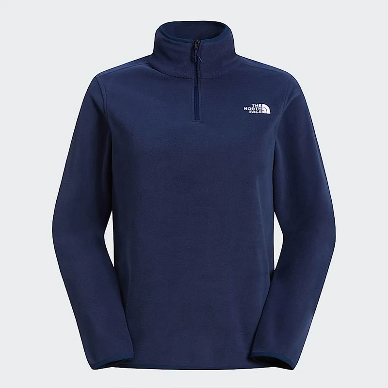 The North Face Women's Glacier Fleece 1/4 Zip Sweatshirt, Summit Navy, L